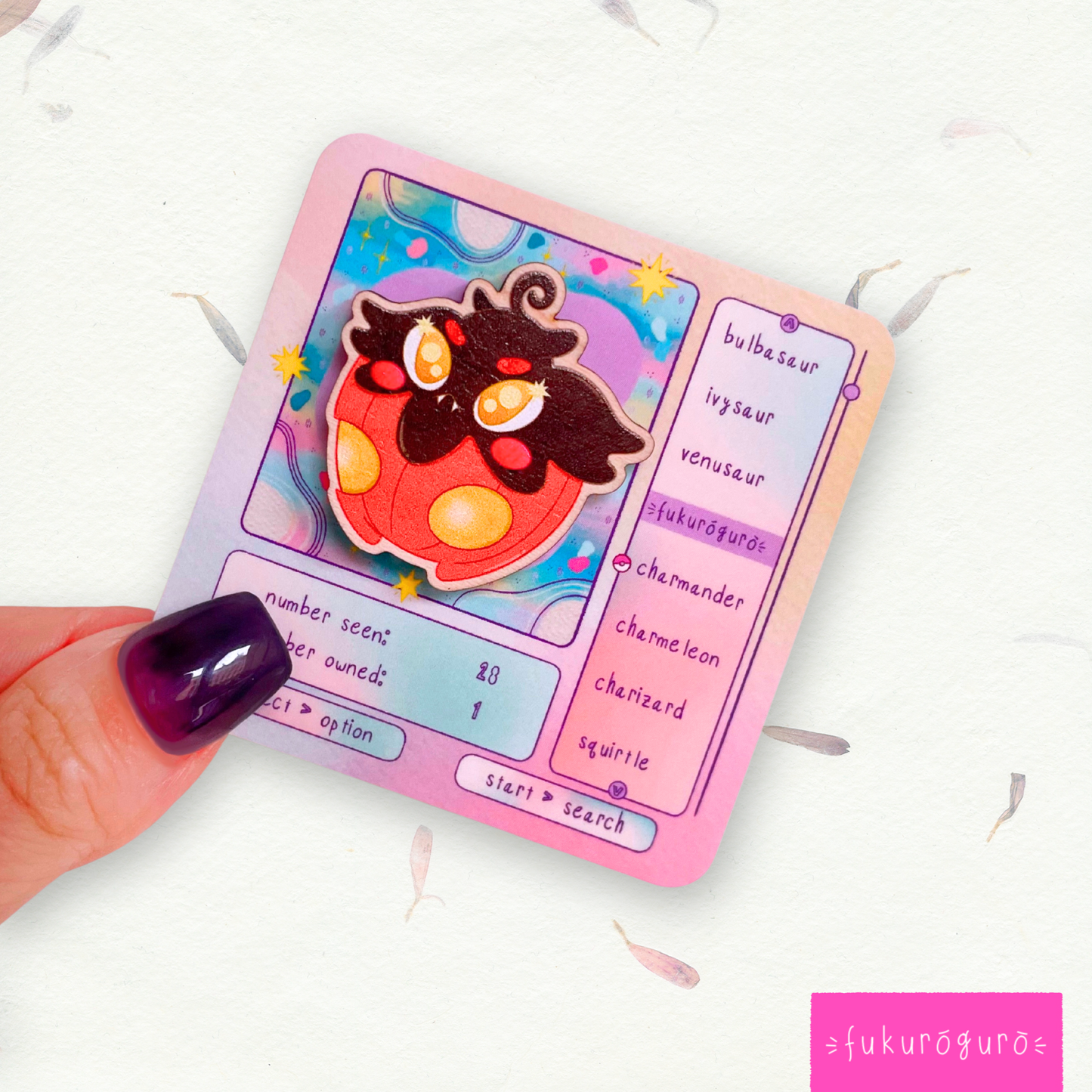 pumpkaboo wooden pin