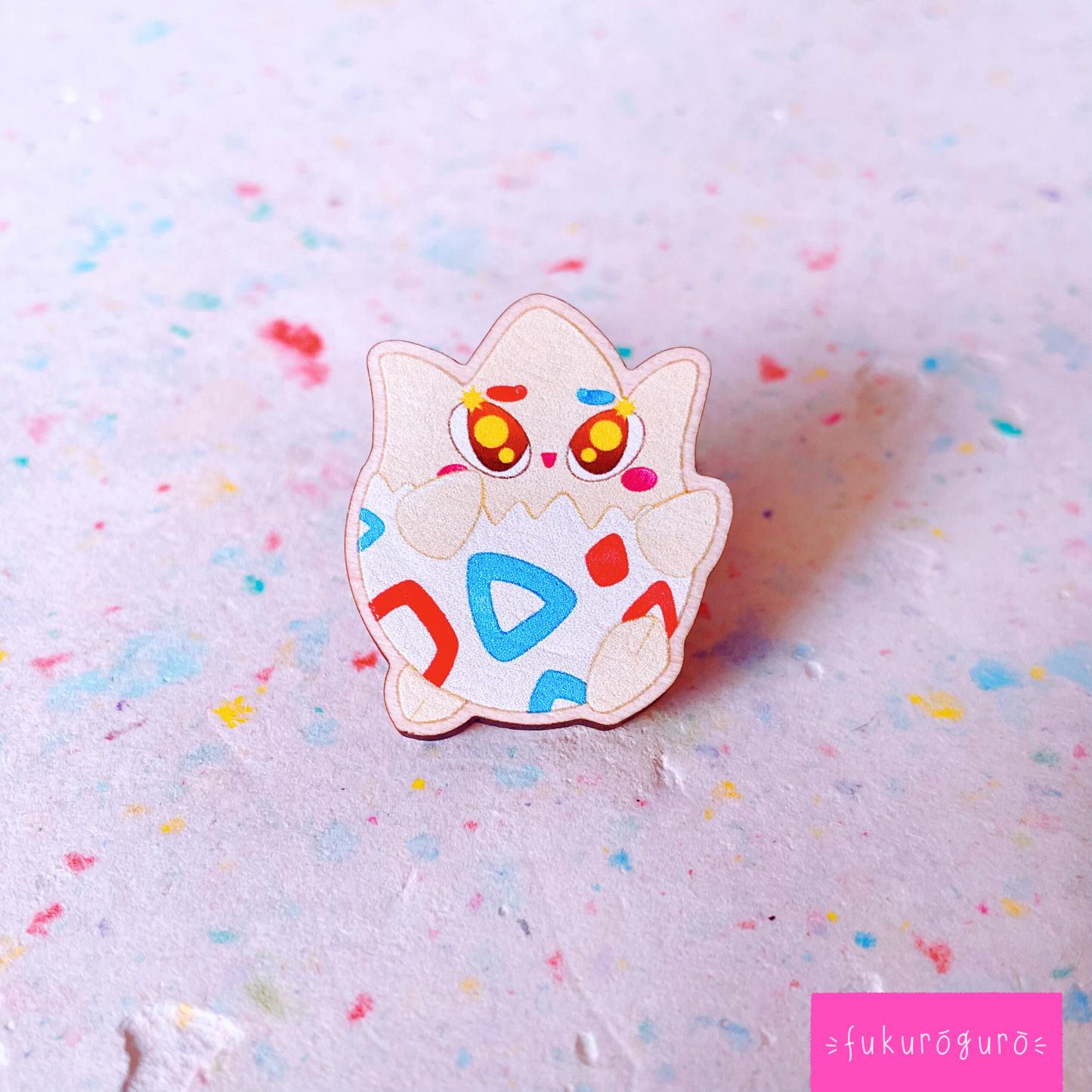 wooden togepi pin