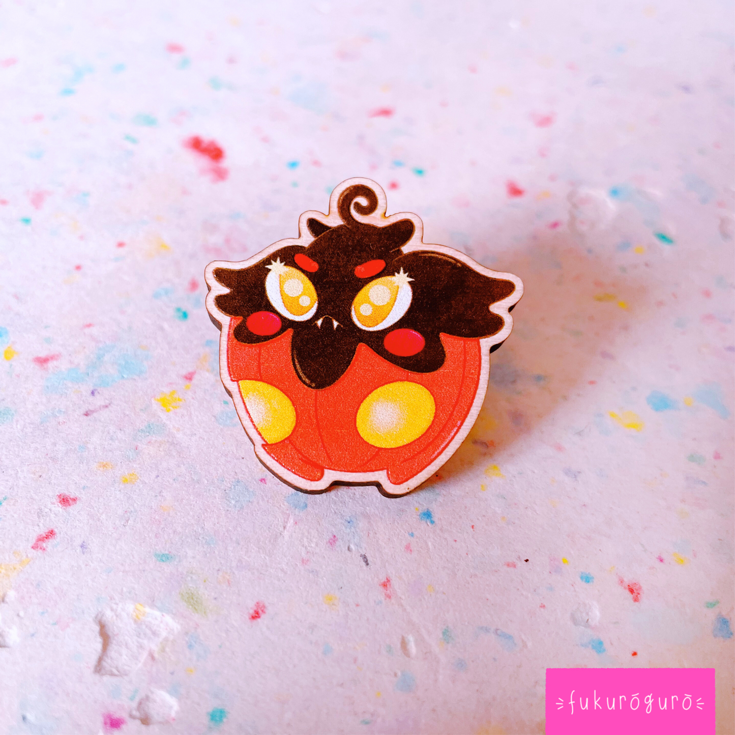 pumpkaboo wooden pin