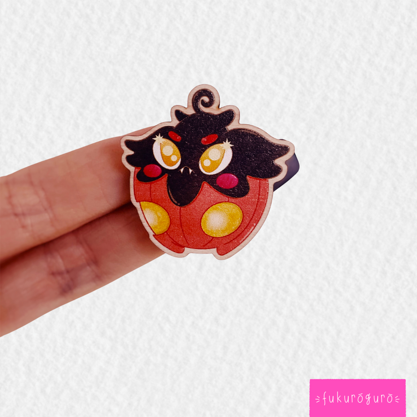 pumpkaboo wooden pin