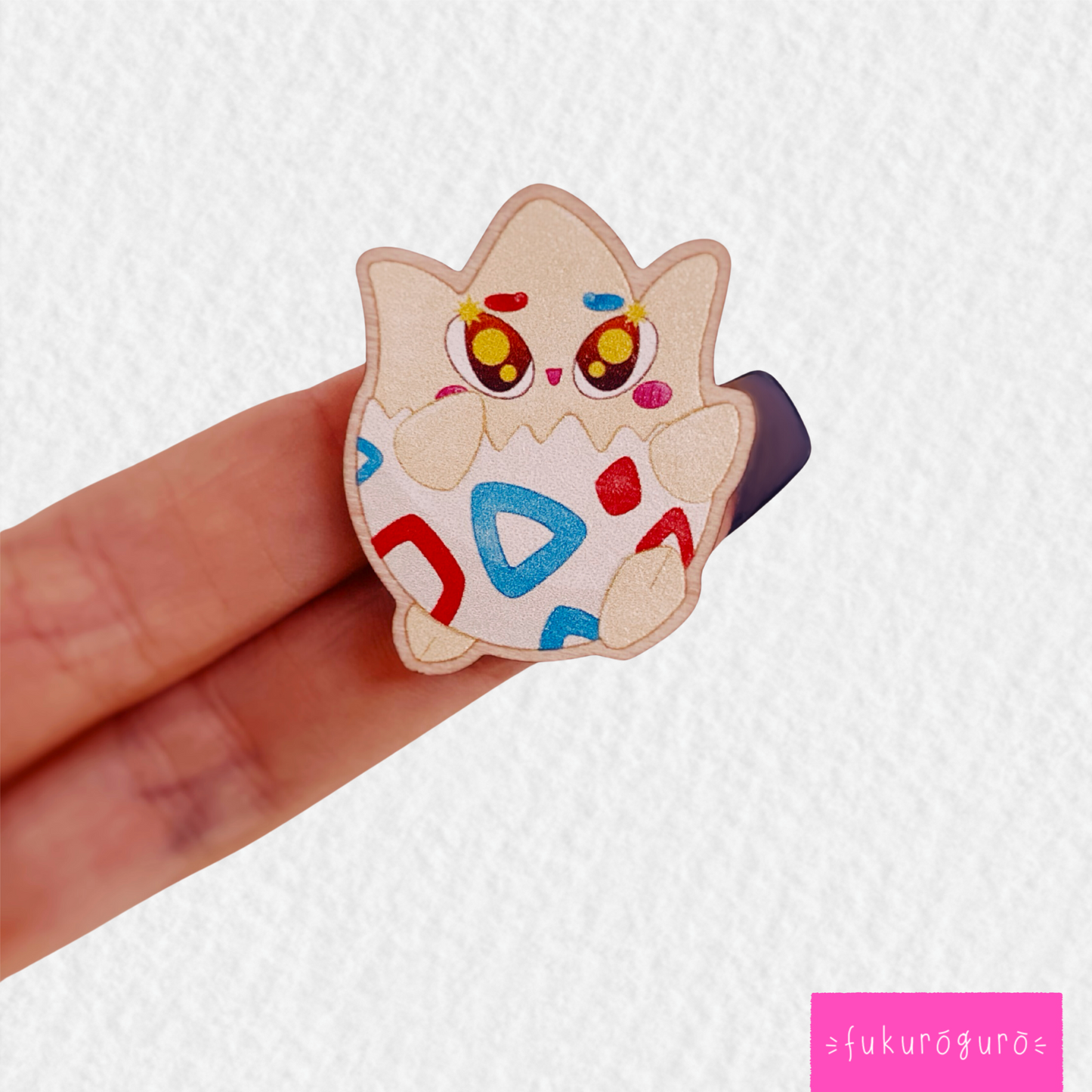 wooden togepi pin