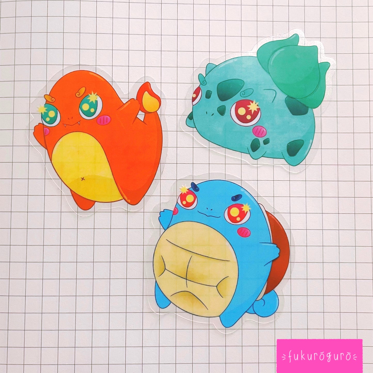 brave bulbasaur transparent sticker