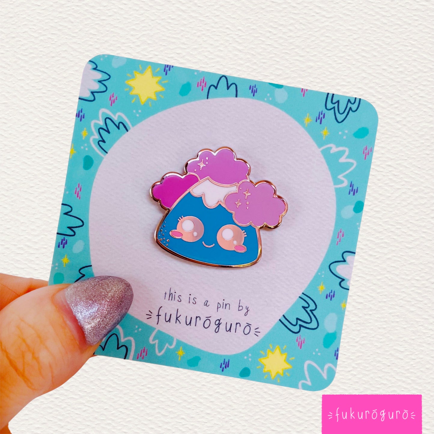 smiling fuji pin