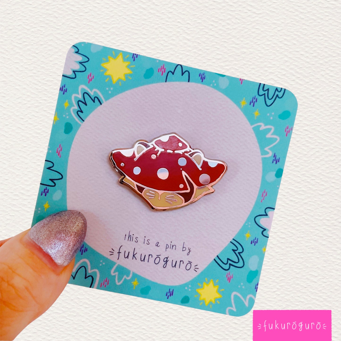 mushroom tanuki pin