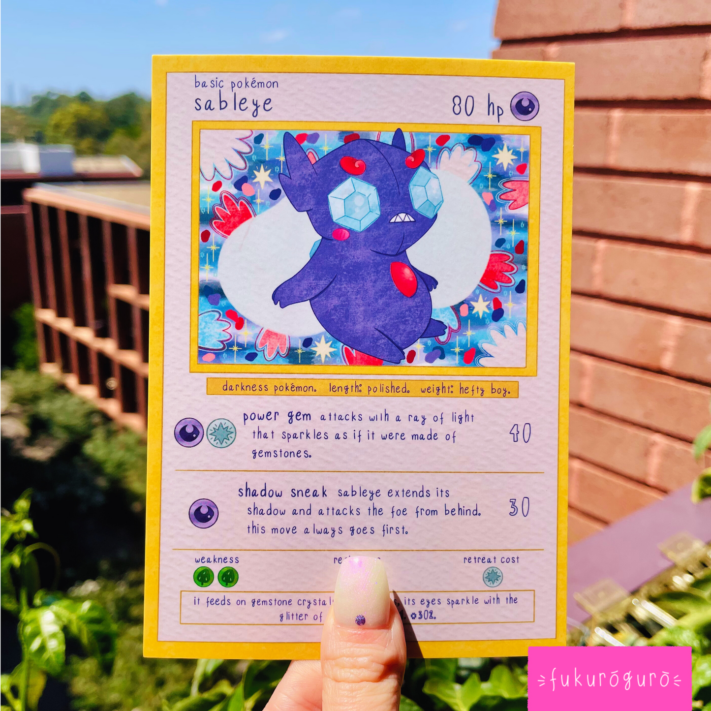 sableye pokémon card art print