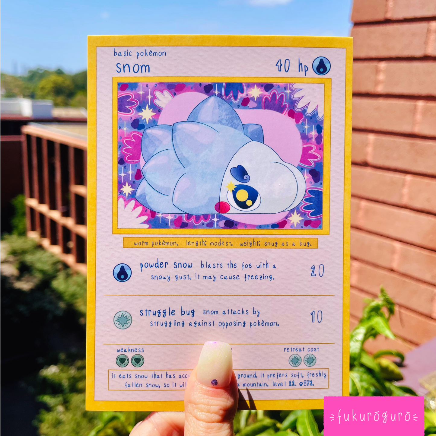 snom pokémon card art print