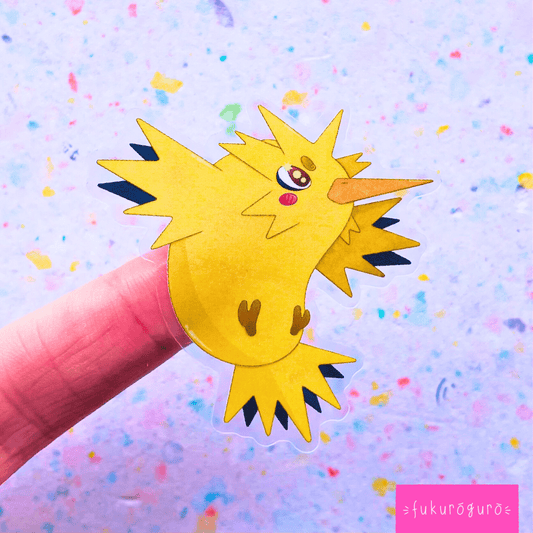 zapdos transparent sticker