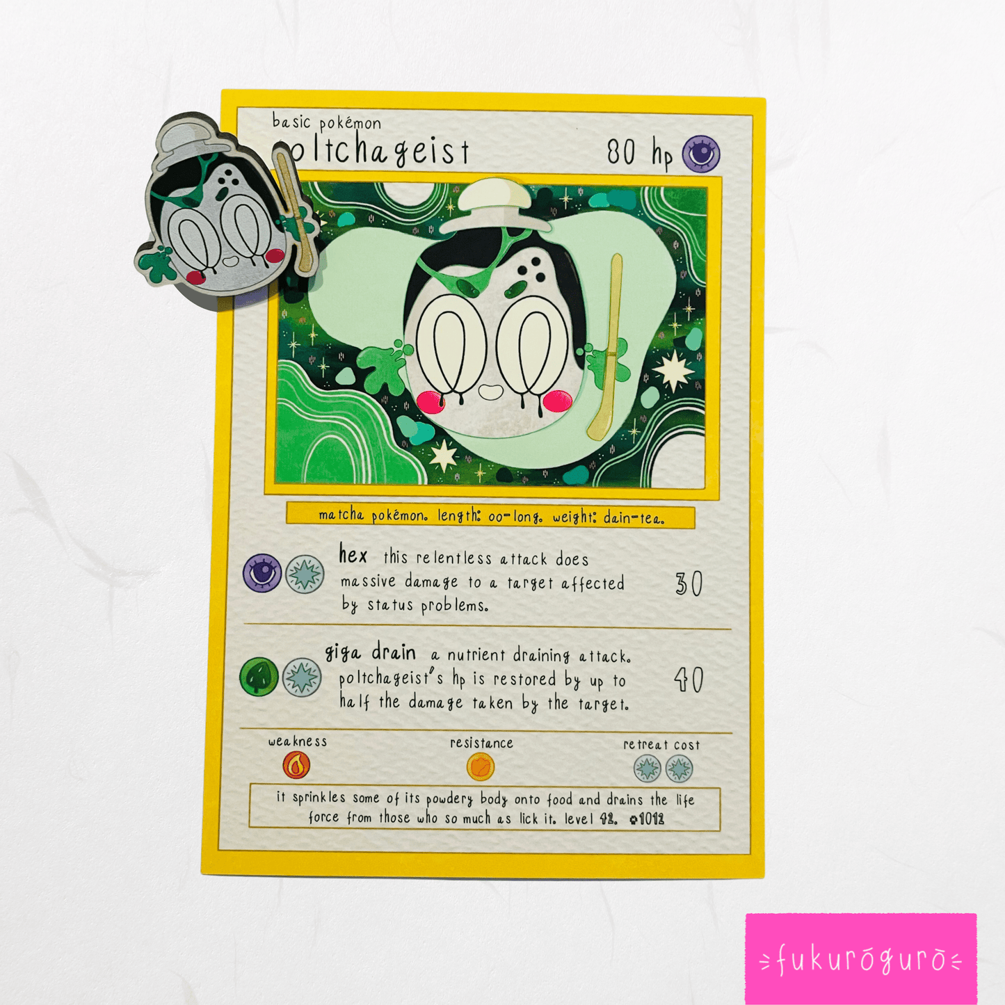 poltchageist pokémon card art print