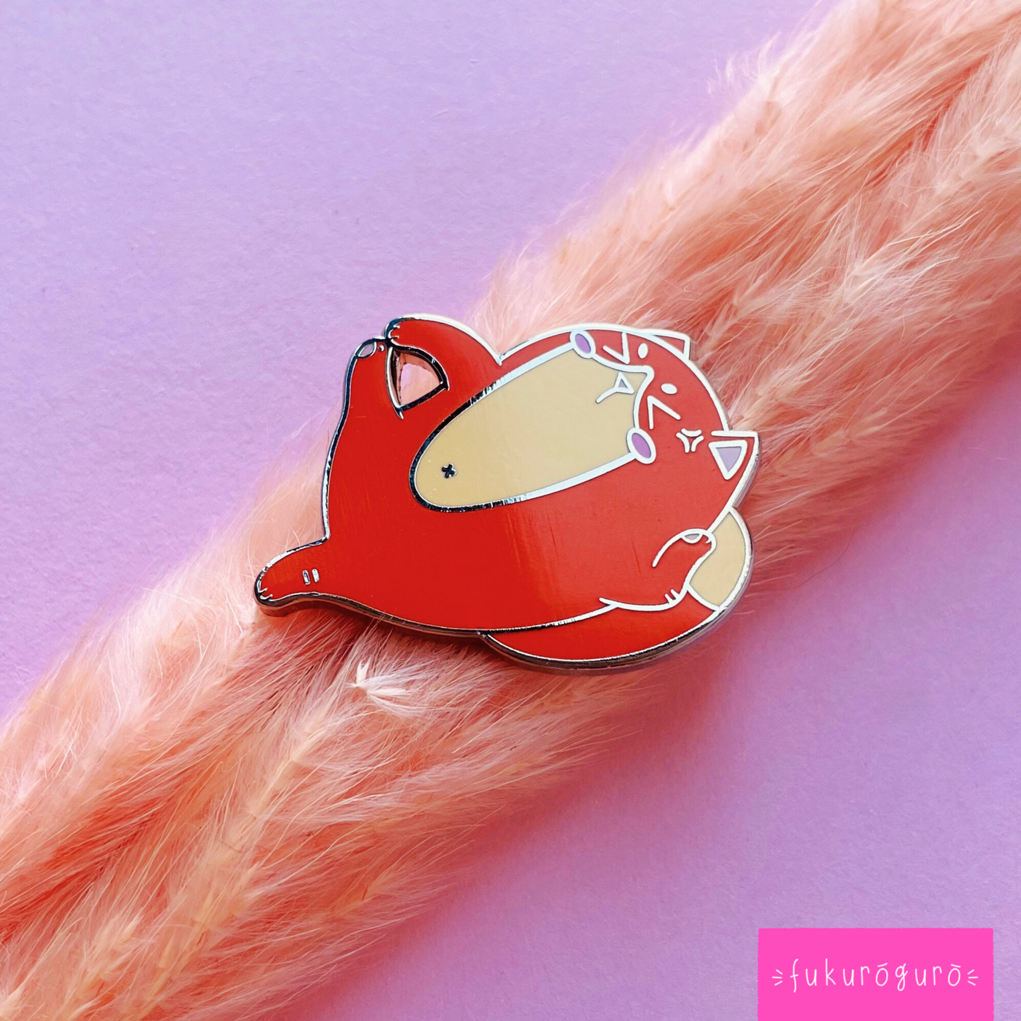 flexible ginger cat pin