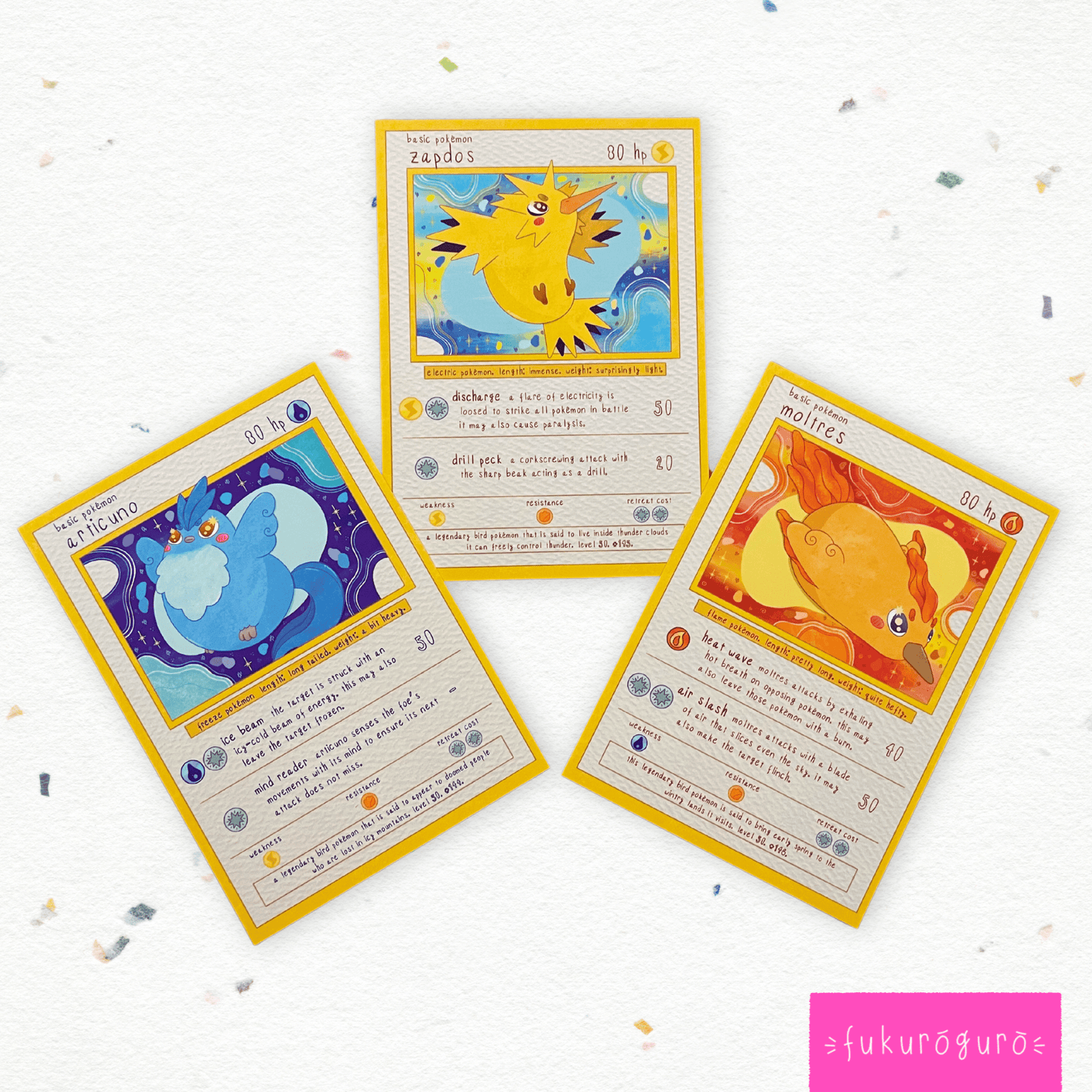 articuno pokémon card art print