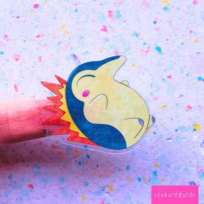 cyndaquil transparent sticker