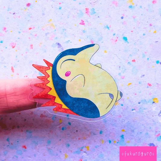 cyndaquil transparent sticker