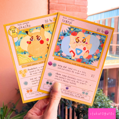 togepi pokémon card art print
