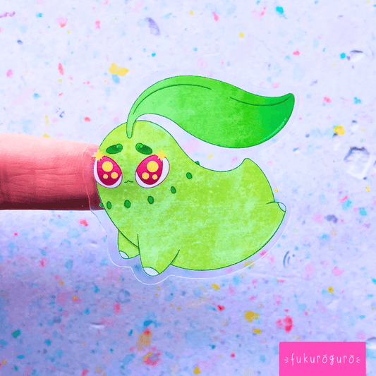 chikorita transparent sticker