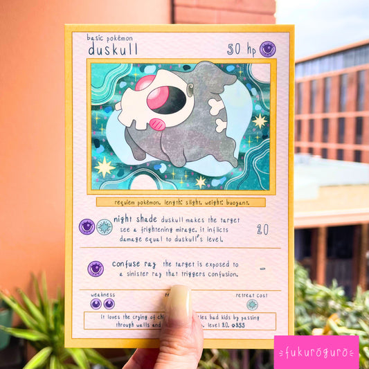 duskull pokémon card art print
