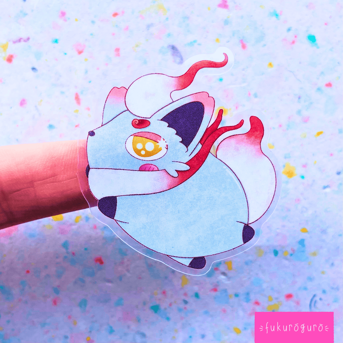 zorua (hisuian) transparent sticker