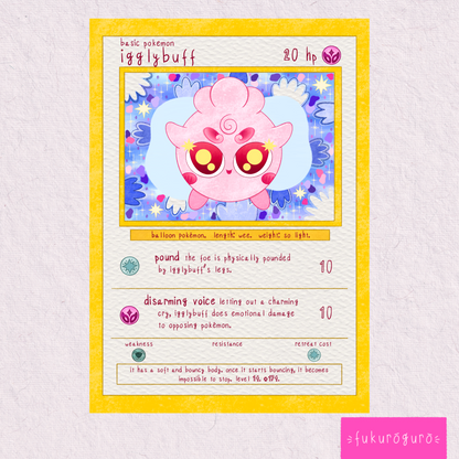 igglybuff pokémon card art print