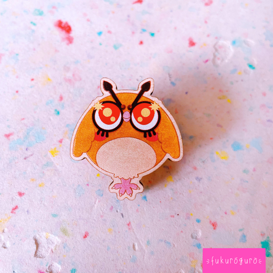 wooden hoot hoot pin