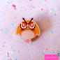 hoothoot wooden pin