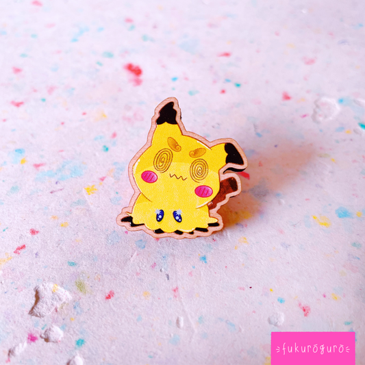 mimikyu wooden pin