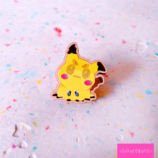 wooden mimikyu pin