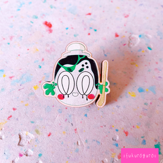 wooden poltchageist pin