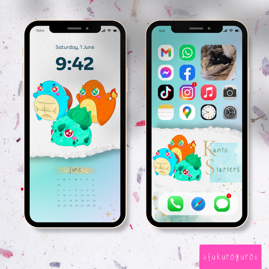 kanto starters june phone wallpapers
