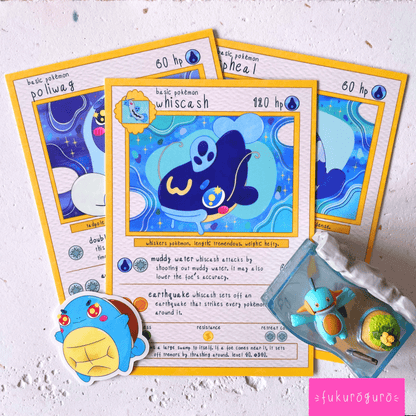 whiscash pokémon card art print
