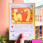 charmander pokémon card art print