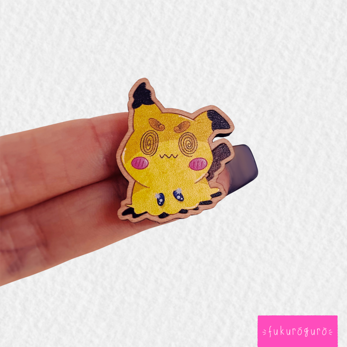 mimikyu wooden pin