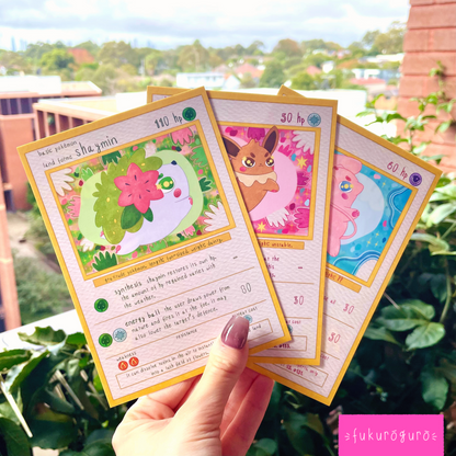 shaymin pokémon card art print