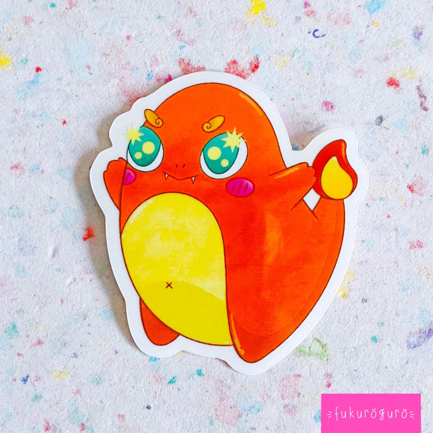 captivating charmander transparent sticker