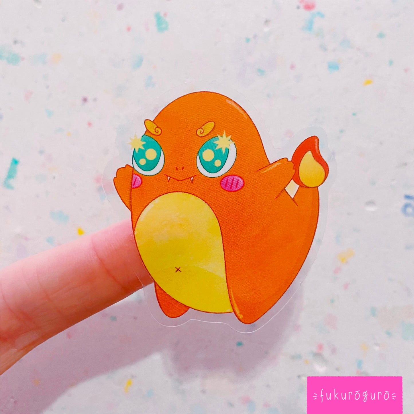 charmander transparent sticker