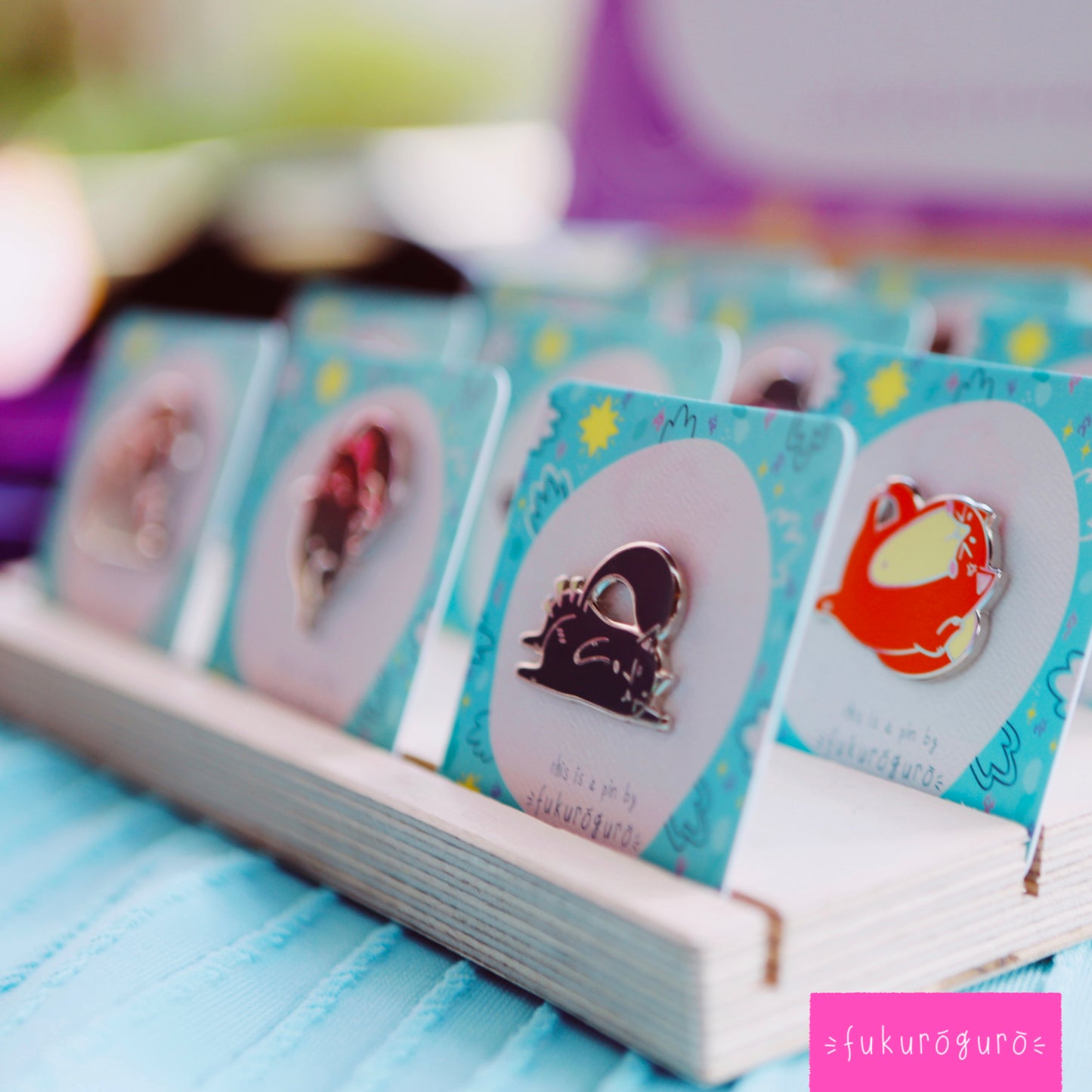 cheeky black cat pin