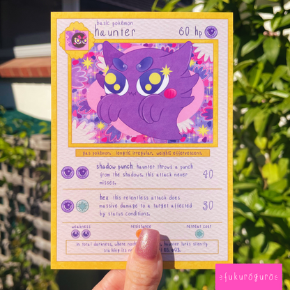 haunter pokémon card art print