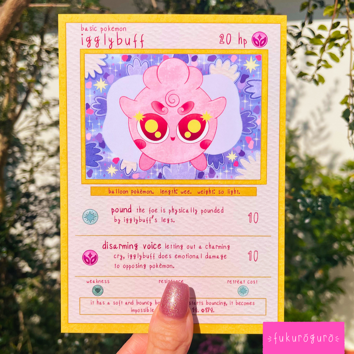 igglybuff pokémon card art print