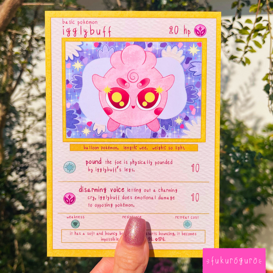 igglybuff pokémon card art print
