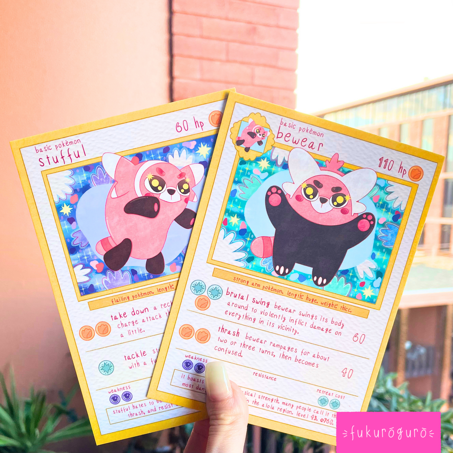 bewear pokémon card art print