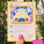snorlax pokémon card art print